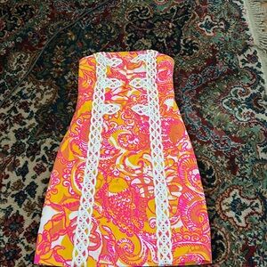 Lilly Pulitzer size 00 worn just a few times strapless dress